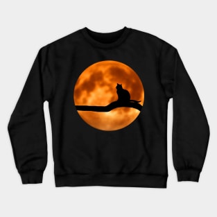 Cat on branch Crewneck Sweatshirt